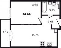 Планировка квартиры в ЖК ЛесART