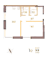 Планировка квартиры в ЖК Neva Hаus (Нева Хаус)
