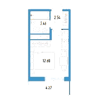 Планировка квартиры в ЖК Aerocity Club (Аэросити Клаб)