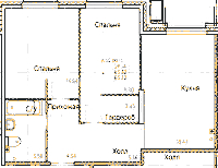 Планировка квартиры в ЖК Amo