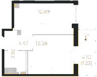 Планировка квартиры в ЖК Neva Residence (Нева Резиденс)