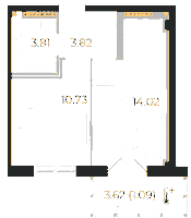 Планировка квартиры в ЖК Neva Residence (Нева Резиденс)
