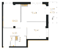 Планировка квартиры в ЖК Neva Residence (Нева Резиденс)