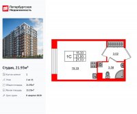 Планировка квартиры в ЖК Астра Континенталь
