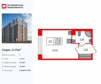Планировка квартиры в ЖК Астра Континенталь