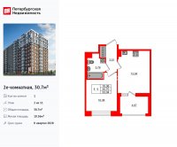 Планировка квартиры в ЖК Астра Континенталь