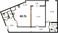 Планировка квартиры в ЖК Байрон