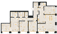 Планировка квартиры в ЖК BASHNI ELEMENT (Башни Элемент)