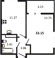 Планировка квартиры в ЖК БелАрт