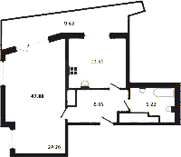 Планировка квартиры в ЖК Belevsky club