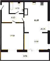 Планировка квартиры в ЖК Belevsky club