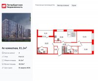 Планировка квартиры в ЖК Бионика Заповедная