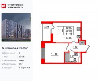 Планировка квартиры в ЖК Бионика Заповедная