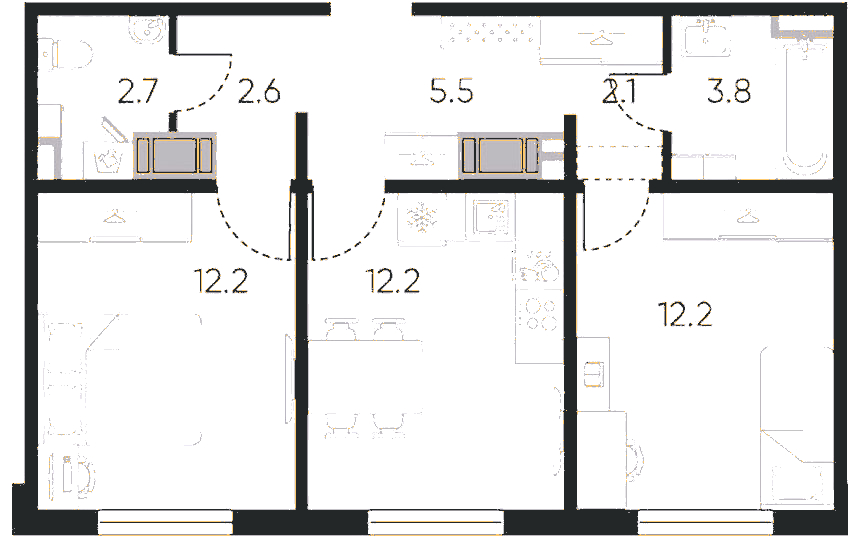 2-комнатная