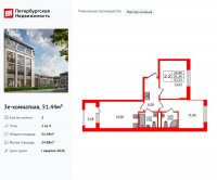 Планировка квартиры в ЖК Дворцовый фасад