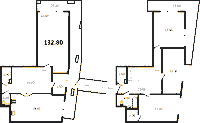 Планировка квартиры в ЖК Эталон на Неве