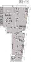 Планировка квартиры в ЖК FoRest Аквилон (Форест)
