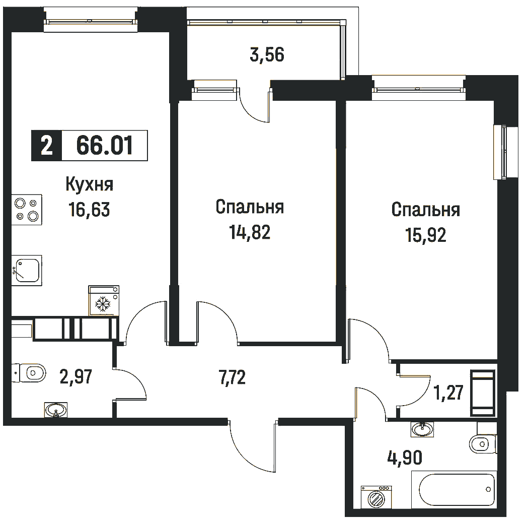 2-комнатная
