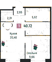 Планировка квартиры в ЖК Фотограф
