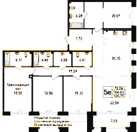 Планировка квартиры в ЖК Imperial Club (Империал Клаб)