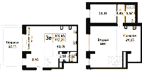 Планировка квартиры в ЖК Imperial Club (Империал Клаб)