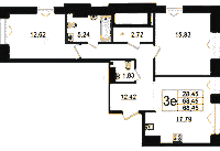 Планировка квартиры в ЖК Imperial Club (Империал Клаб)