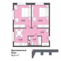 Планировка квартиры в ЖК In2it (Интуит)