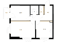 Планировка квартиры в ЖК Кантемировская, 11
