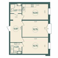 Планировка квартиры в ЖК Клубный дом Дуалист