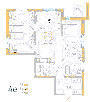 Планировка квартиры в ЖК LOVO (Лово)