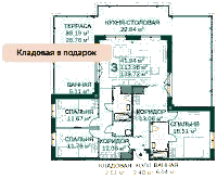 Планировка квартиры в ЖК Magnifika Residence (Магнифика Резиденс)