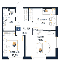 Планировка квартиры в ЖК Максималист