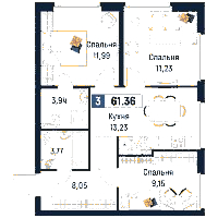 Планировка квартиры в ЖК Максималист