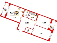 Планировка квартиры в ЖК Modum (Модум)