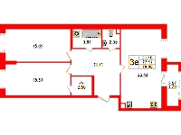 Планировка квартиры в ЖК Modum (Модум)