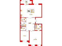 Планировка квартиры в ЖК Modum (Модум)