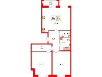 Планировка квартиры в ЖК Modum (Модум)