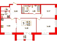 Планировка квартиры в ЖК Modum (Модум)