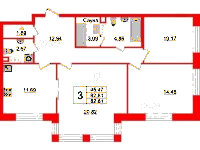 Планировка квартиры в ЖК Modum (Модум)