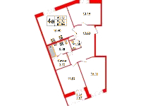 Планировка квартиры в ЖК Modum (Модум)