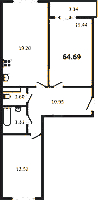 Планировка квартиры в ЖК Modum (Модум)