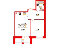 Планировка квартиры в ЖК Modum (Модум)