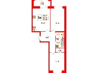 Планировка квартиры в ЖК Modum (Модум)