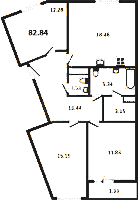 Планировка квартиры в ЖК Modum (Модум)