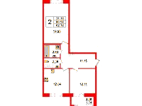 Планировка квартиры в ЖК Modum (Модум)