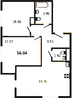 Планировка квартиры в ЖК Мурино Space