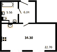 Планировка квартиры в ЖК NeoPark (НеоПарк)