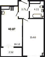 Планировка квартиры в ЖК Neva Residence (Нева Ресиденс)
