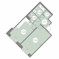 Планировка квартиры в ЖК Огни Залива