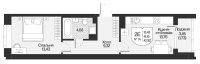 Планировка квартиры в ЖК Охтинские высоты